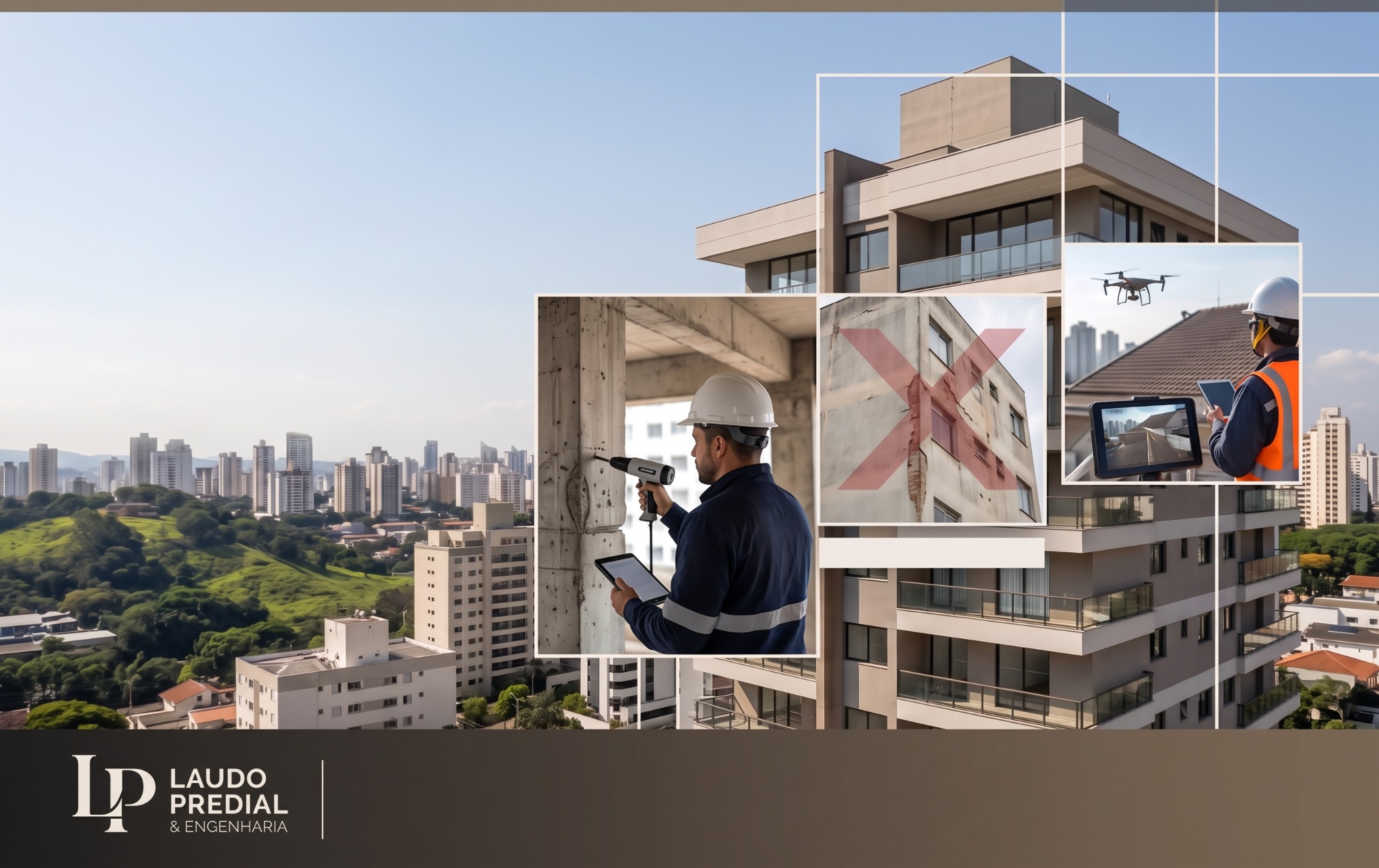 Edificação para avaliação e inspeção predial